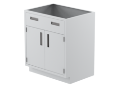 Laboratory Base Cabinets 35"H x 22"D